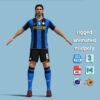 A-Pose Rigged Ibrahimovic Inter Milan 2008