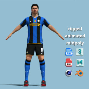 A-Pose Rigged Ibrahimovic Inter Milan 2008