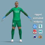 A-Pose Rigged Lucas Chevalier PSG 25-26