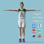 T-Pose Rigged Katie Lou Samuelson Seattle Storm