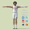 T-Pose Rigged Cade Cunningham Detroit Pistons