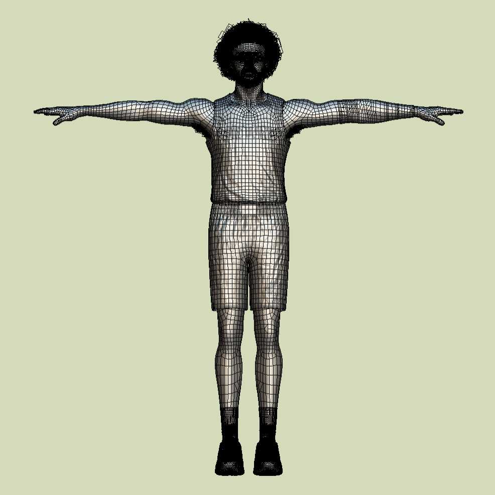 a4 T-Pose Rigged Cade Cunningham Detroit Pistons