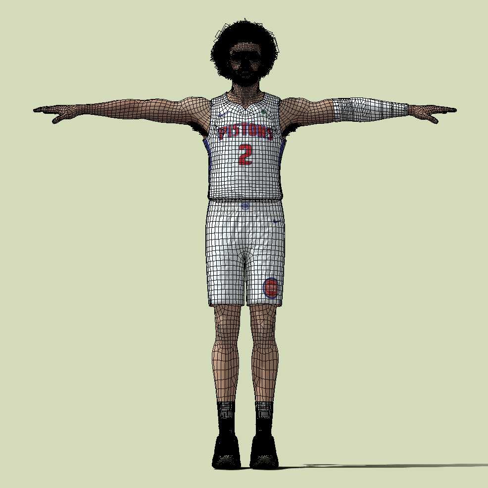 a5 T-Pose Rigged Cade Cunningham Detroit Pistons