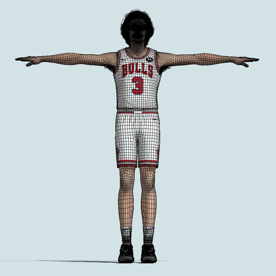 a5 T-Pose Rigged Josh Giddey Chicago Bulls