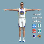 T-Pose Rigged Pat Spencer Golden State Warriors