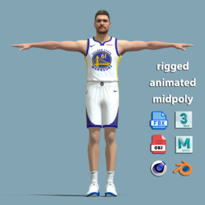 T-Pose Rigged Pat Spencer Golden State Warriors