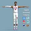 T-Pose Rigged Tobias Harris Detroit Pistons