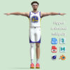 T-Pose Rigged Brandin Podziemski Golden State Warriors