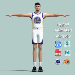 T-Pose Rigged Quinten Post Golden State Warriors