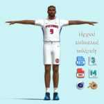 T- Pose Rigged Ausar Thompson Detroit Pistons