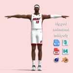 T-Pose Rigged Bam Adebayo Miami Heat NBA