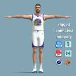 T-Pose Rigged Pat Spencer Golden State Warriors