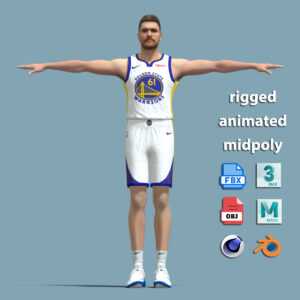 T-Pose Rigged Pat Spencer Golden State Warriors