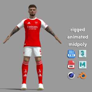 A-Pose Rigged Ben White Arsenal 25-26