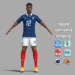 A-Pose Rigged Desire Doue France Worldcup 2026