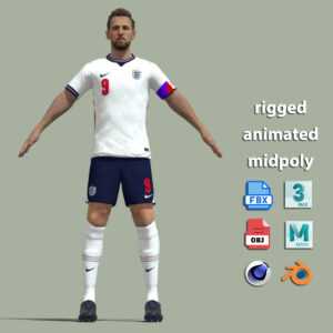 A-Pose Rigged Harry Kane Worldcup 2026