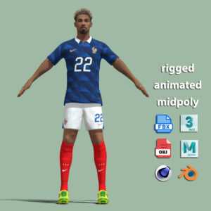 A-Pose Rigged Hugo Ekitike France Worldcup 2026