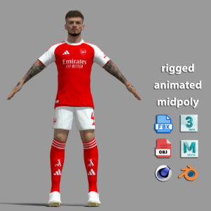 A-Pose Rigged Ben White Arsenal 25-26