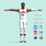T-Pose Rigged Donovan Mitchell Cleveland Cavaliers 2026