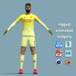 A-Pose Rigged David Raya GK Arsenal A-Pose Rigged David Raya GK Arsenal