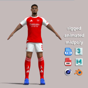 A-Pose Rigged Saliba Arsenal
