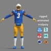 A-Pose Rigged Derwin James Chargers NFL
