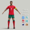 A-Pose Rigged Ronaldo Worldcup 2026