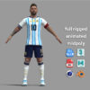 Lionel Messi World Cup 2026 – A Pose | Full Body & Face Rig