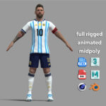 Lionel Messi World Cup 2026 – A Pose | Full Body & Face Rig
