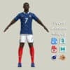 A-Pose Rigged Dembele France Worldcup 2026