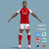 A-Pose Rigged Bruno Guimaraes Arsenal 26-27