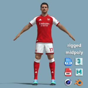 A-Pose Rigged Christos Tzolis Arsenal 26-27