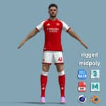 A-Pose Rigged Declan Rice Arsenal 26-27