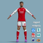 A-Pose Rigged Kai Havertz Arsenal 26-27