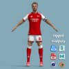 A-Pose Rigged Martin Ødegaard Arsenal 26-27
