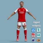 A-Pose Rigged Martin Ødegaard Arsenal 26-27