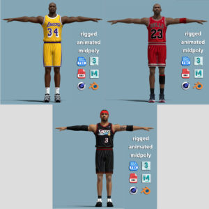 NBA Legends 3-Model Pack