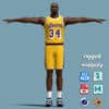 T-P Rigged Shaquille O'Neal Los Angeles Lakers