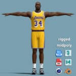 T-P Rigged Shaquille O’Neal Los Angeles Lakers