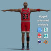 T-Pose Rigged Michael Jordan Chicago Bulls 1998