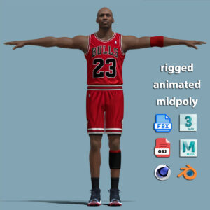 T-Pose Rigged Michael Jordan Chicago Bulls 1998