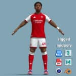 A-Pose Rigged Myles Lewis-Skelly Arsenal 26-27