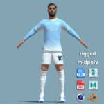 A-Pose Rigged Cherki Manchester City 2026