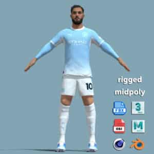 A-Pose Rigged Cherki Manchester City 2026