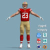 A-Pose Rigged Christian McCaffrey San Francisco 49ers NFL